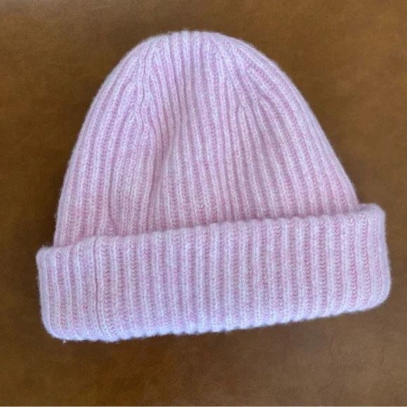 *Like New* GANNI Light Pink (Lilac Sachet) Structured Rib Beanie 💗 - Picture 3 of 5